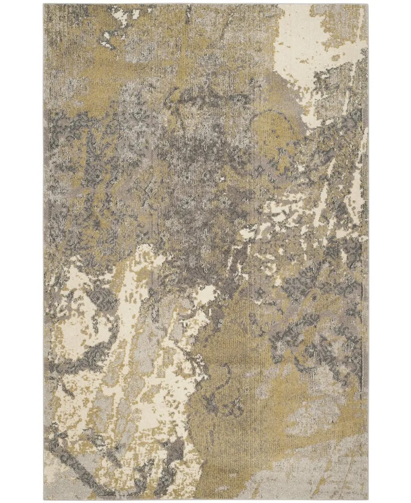 Safavieh Monaco MNC219 Ivory and Gray 5'1" x 7'7" Area Rug