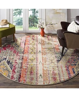 Safavieh Monaco MNC222 6'7" x Round Area Rug