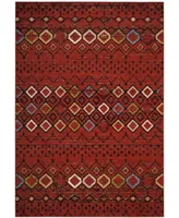 Safavieh Amsterdam AMS108 Terracotta and Multi 6'7" x 9'2" Outdoor Area Rug