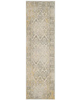 Safavieh Evoke EVK264 Ivory and Grey 2'2" x 7' Runner Area Rug