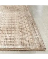 Safavieh Infinity INF583 Beige and Taupe 5'1" x 7'6" Area Rug