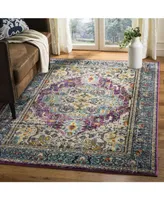 Safavieh Monaco MNC251 Violet and Light Blue 5'1" x 7'7" Area Rug