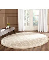 Safavieh Amherst AMT422 Wheat and Beige 7' x 7' Round Area Rug