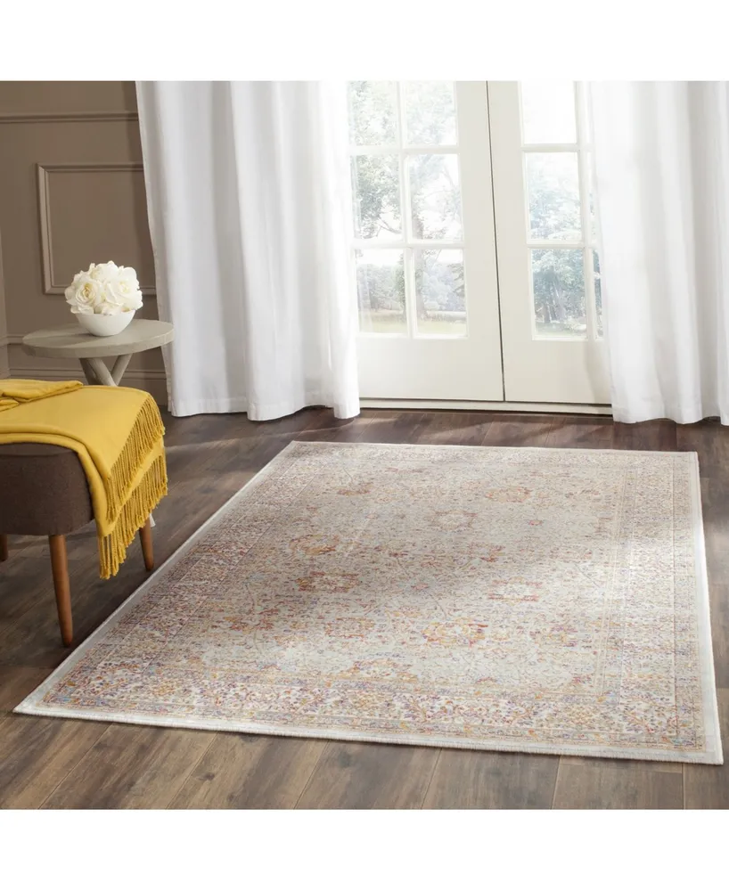 Safavieh Sevilla SEV810 Silver and Ivory 4' x 5'7" Area Rug