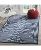 Safavieh Amherst AMT430 Navy and Ivory 5' x 8' Area Rug