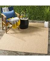 Safavieh Courtyard CY8653 Natural and Cream 5'3" x 7'7" Sisal Weave Outdoor Area Rug