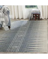 Safavieh Evoke EVK226 Ivory and Blue 5'1" x 7'6" Area Rug