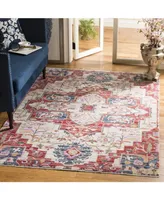 Safavieh Nirvana NVA132 Creme and Red 5' x 7' Area Rug