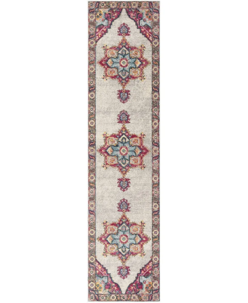 Safavieh Merlot MER108 Cream and Multi 2' x 8' Runner Area Rug