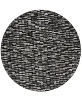 Safavieh Porcello PRL6941 Light Gray and Charcoal 6'7" x 6'7" Round Area Rug