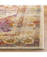 Safavieh Baldwin BDN189 Ivory and Fuchsia 5'1" x 7'6" Area Rug