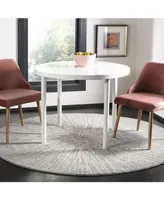 Safavieh Evoke EVK228 Dark Gray and Ivory 6'7" x 6'7" Round Area Rug