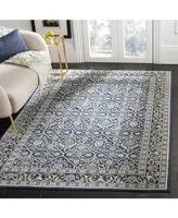 Safavieh Brentwood BNT870 Navy and Light Gray 5'3" x 7'6" Sisal Weave Area Rug