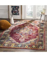 Safavieh Crystal CRS508 Ruby and Navy 5' x 8' Area Rug