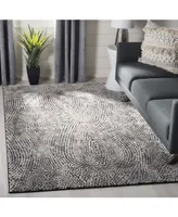 Safavieh Lurex LUR185 Black and Light Gray 5'3" x 7'6" Area Rug