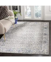 Safavieh Brentwood BNT869 Light Gray and Blue 5'3" x 7'6" Area Rug