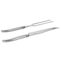 French Home Stainless Steel Carving Knife and Fork Set