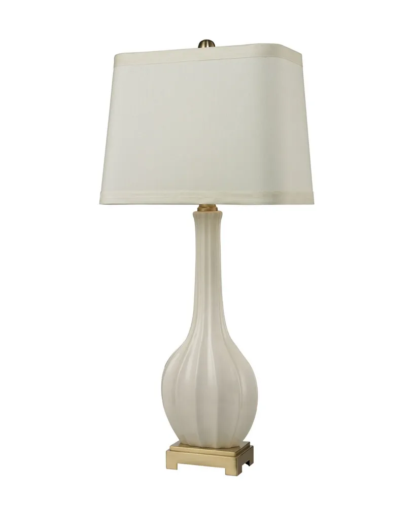 Dimond Lighting Fluted Lamp White