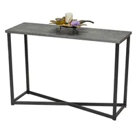 Household Essentials Slate Faux Concrete Sofa Table