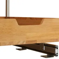 Household Essentials Glidez Wood 11.5" 2-Tier Sliding Cabinet Organizer