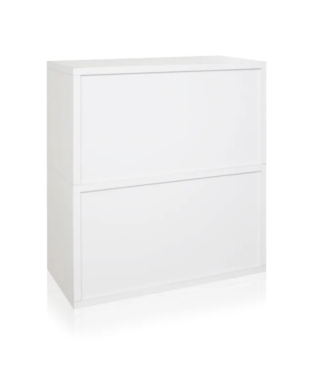 Way Basics Webster 2-Shelf Bookcase - White