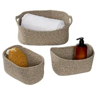 Honey Can Do Set of 3 Nested Cotton Baskets with Handles