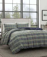 Eddie Bauer Rugged Plaid Microsuede Reversible Comforter Sets