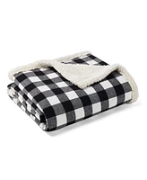 Eddie Bauer Ultra Soft Plush Fleece Reversible Throw Blanket, 60" X 50"