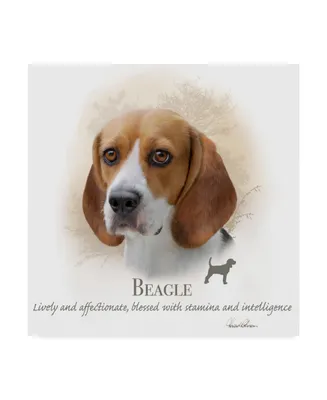 Howard Robinson 'Beagle' Canvas Art - 14" x 14" x 2"