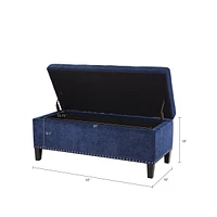 Catarina Fabric Storage Bench