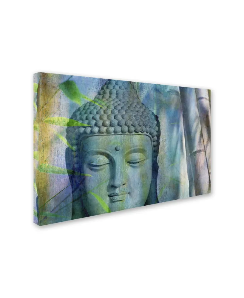 Cora Niele 'Buddha with Bamboo' Canvas Art - 24" x 16" x 2"