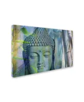 Cora Niele 'Buddha with Bamboo' Canvas Art - 24" x 16" x 2"