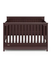 Graco Hadley 5-in-1 Convertible Crib with Drawer (White) –Crib Combo