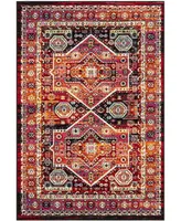 Safavieh Cherokee Black and Orange 5'1" x 7'6" Area Rug