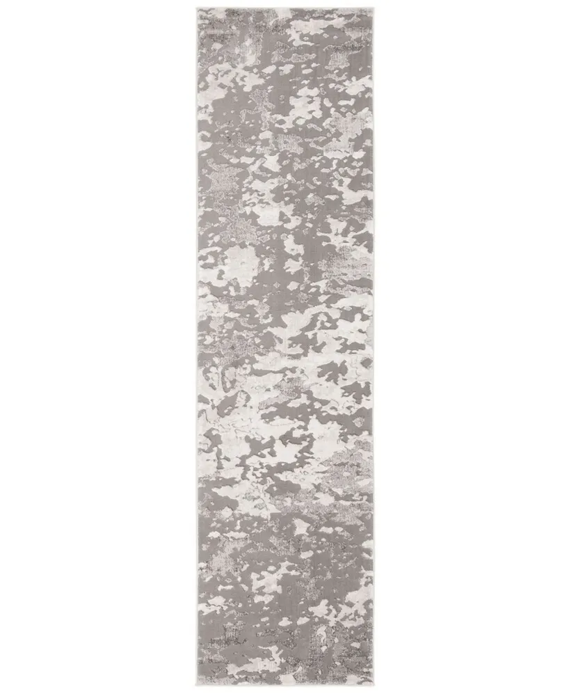 Safavieh Lurex LUR184 Grey and Light Grey 2' x 8' Runner Area Rug