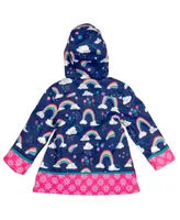 Stephen Joseph Big Girl Rainbow Print Raincoat