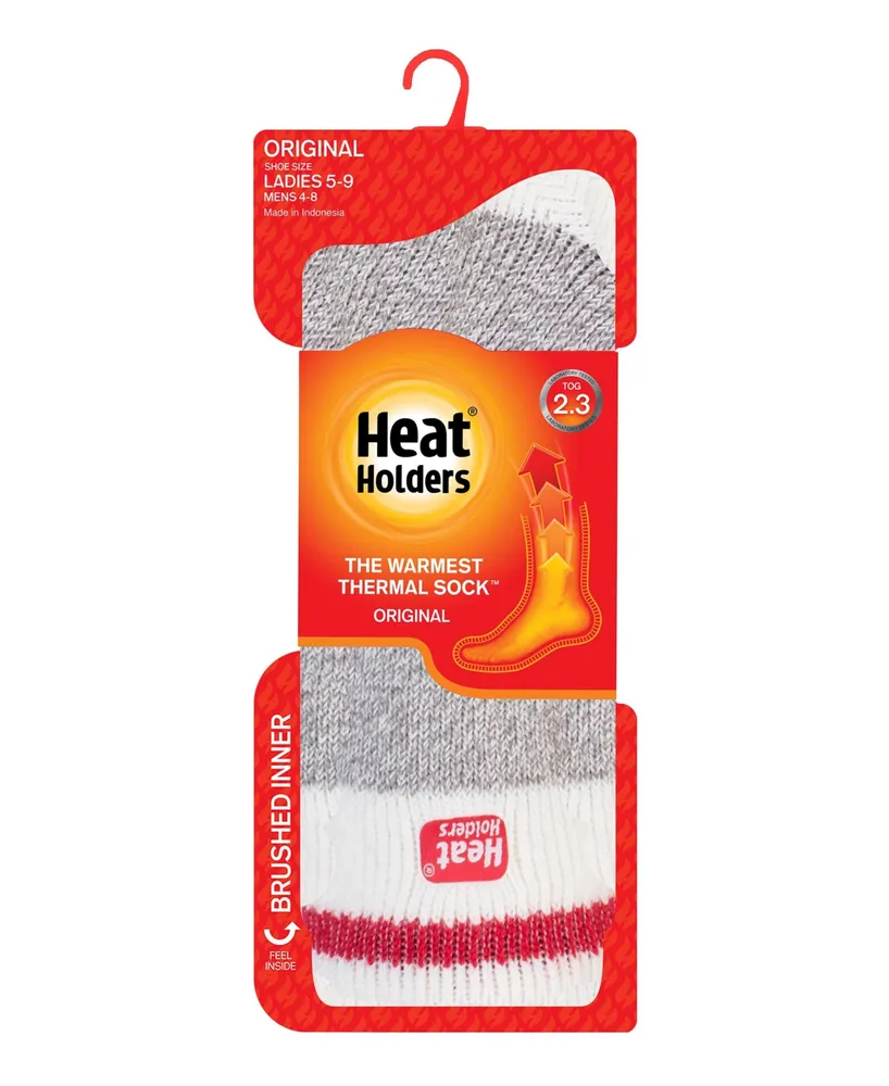 Heat Holders Women's Original Cream Block Twist Thermal Socks