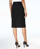 Kasper Crepe Pencil Midi Skirt, Regular & Petite Sizes