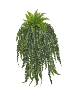 Nearly Natural 58" Boston Fern Artificial Hanging Plant
