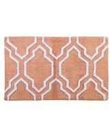 Saffron Fabs Quatrefoil 50' x 30' Non-Skid Cotton Bath Rug