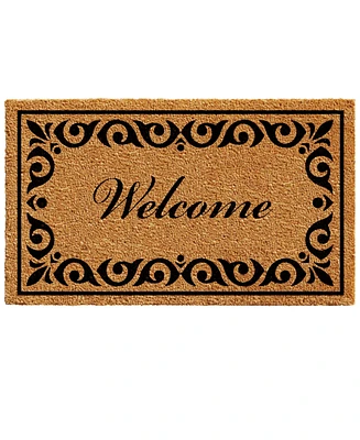 Home & More Breaux Welcome Natural Coir/Vinyl Doormat, 30" x 48"