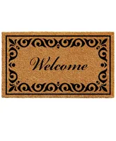 Home & More Breaux Welcome Natural Coir/Vinyl Doormat