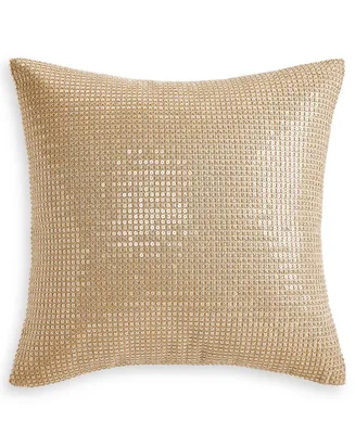 Hotel Collection Metallic Stone Decorative Pillow, 18" x 18", Created for Macy's