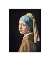 Johannes Vermeer 'Girl with a Pearl Earring' Canvas Art - 24" x 18" x 2"