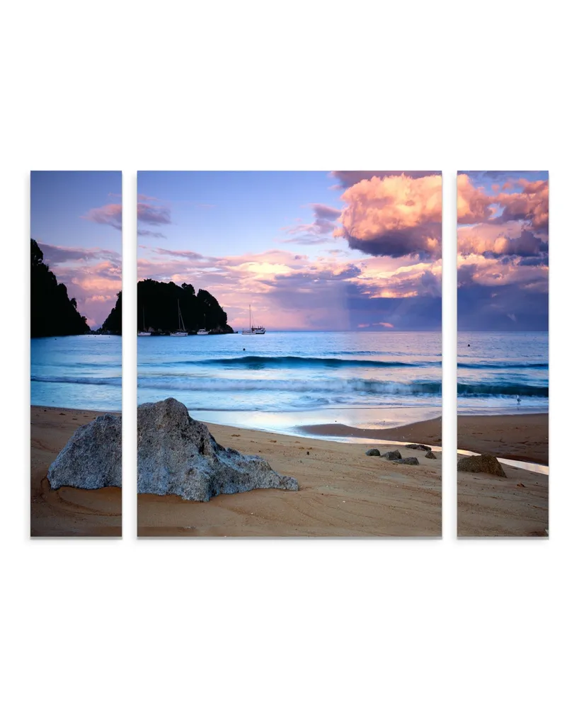 David Evans 'Kaiteriteri Sunset' Multi Panel Art Set