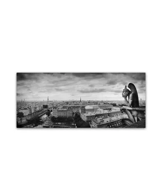 Moises Levy 'Boring in Paris' Canvas Art - 19" x 8" x 2"