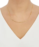 Italian Gold Fine Curb Link 18" Chain Necklace in 14k Gold