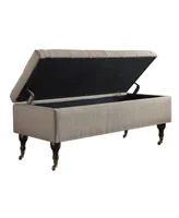 Elle Decor Collette Tufted Storage Bench