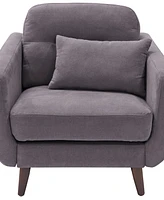 Elle Decor 24" Mid-Century Modern Chloe Armchair