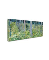 Van Gogh 'Undergrowth With Two Figures' Canvas Art - 47" x 24" x 2"